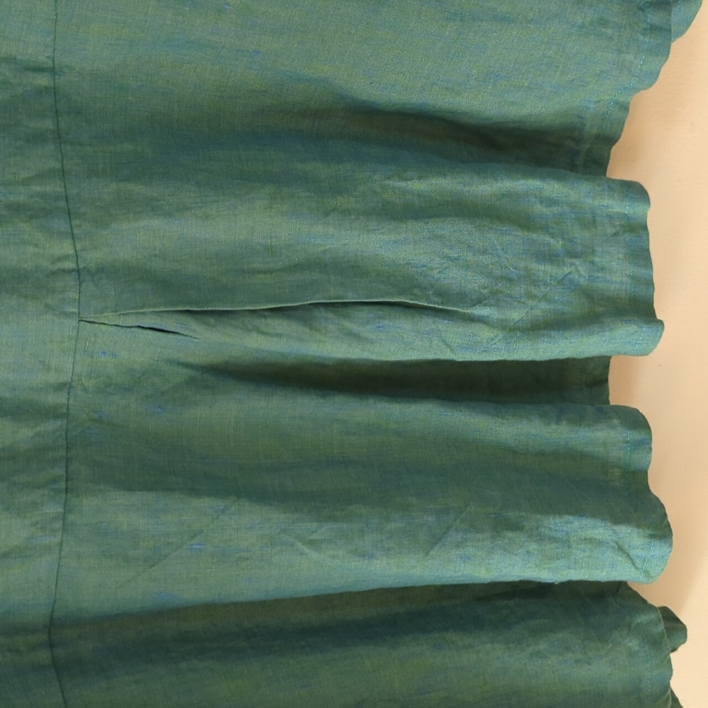 Bryn Walker Sea Green Linen Blazer M - Picture 9 of 14